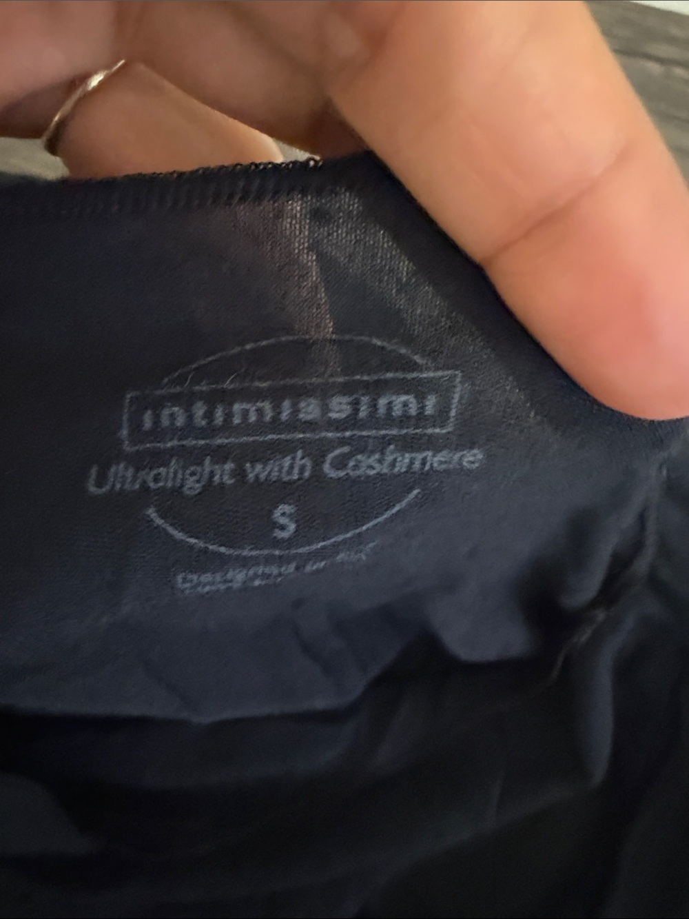 Intimissimi Boat Neck Modal Cashmere Ultralight Top Lightweight Base Layer - Picture 6 of 6